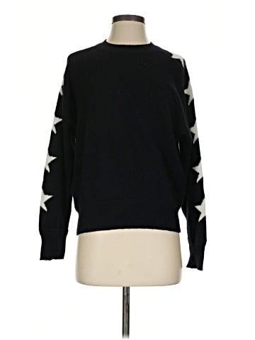 Aqua Cashmere Pullover Sweater (view 1)
