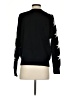 Aqua 100% Cashmere Stars Black Cashmere Pullover Sweater Size XS - photo 2