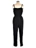 Gap 100% Rayon Solid Black Jumpsuit Size L (tall) - photo 2