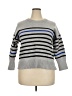 Philosophy Republic Clothing Stripes Gray Pullover Sweater Size 2X - photo 1