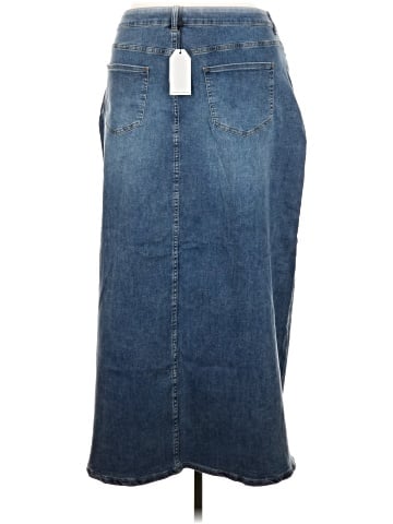 Universal Standard Denim Skirt (view 2)