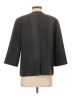Eileen Fisher 100% Organic Cotton Chevron-herringbone Gray Blazer Size S - photo 2