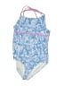 Spyder Print Blue One Piece Swimsuit Size 10 - photo 1