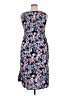 Croft & Barrow 100% Elastic Floral Blue Casual Dress Size XL - photo 2