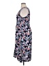 Croft & Barrow 100% Elastic Floral Blue Casual Dress Size XL - photo 5