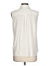 Ann Taylor 100% Polyester Ivory Sleeveless Blouse Size 12 - photo 2