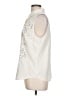 Ann Taylor 100% Polyester Ivory Sleeveless Blouse Size 12 - photo 5