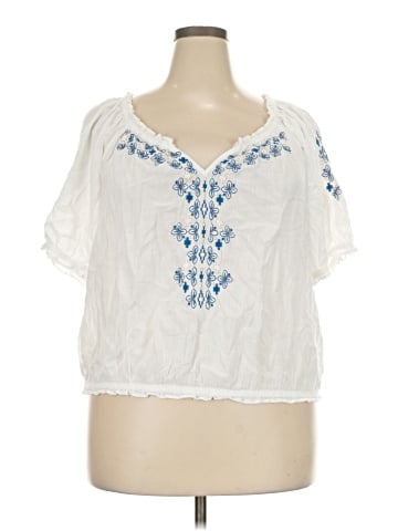 Lucky Brand Short Sleeve Blouse (view 1)