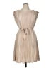 DKNY 100% Polyester Tan Cocktail Dress Size 16 - photo 1