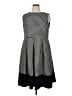 Calvin Klein Houndstooth Black Casual Dress Size 14W - photo 1