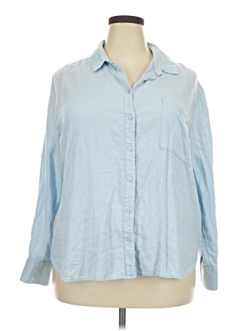 Treasure & Bond 3/4 Sleeve Button-Down Shirt (view 1)