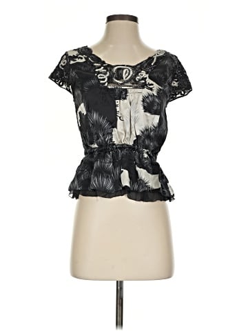 Leifsdottir Short Sleeve Silk Top (view 1)