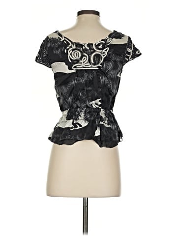 Leifsdottir Short Sleeve Silk Top (view 2)