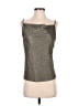 Skies Are Blue 100% Polyester Silver Sleeveless Top Size S - photo 1