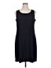 Coldwater Creek Solid Black Casual Dress Size 1X - photo 1