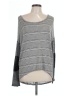 Moon Collection Stripes Gray Pullover Sweater Size L - photo 1