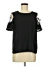 Guess 100% Polyester Black Short Sleeve Top Size M - photo 1