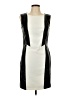 H&M 100% Polyester Color Block Ivory Cocktail Dress Size 12 - photo 1