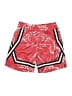 Nike 100% Polyester Graphic Red Athletic Shorts Size M - photo 1