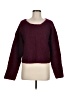 Pasta Solid Burgundy Pullover Sweater Size M - photo 1