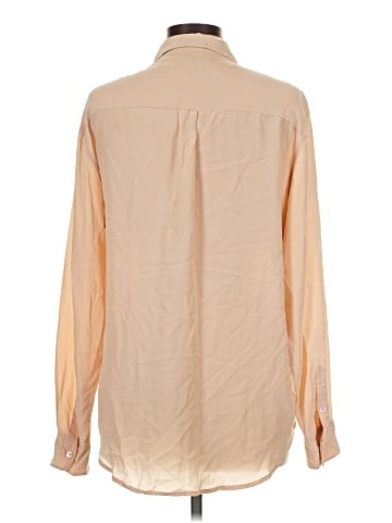Equipment Long Sleeve Silk Top (view 2)
