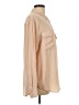 Equipment 100% Silk Color Block Tan Long Sleeve Silk Top Size L - photo 4