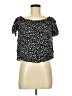 Rewind Black Short Sleeve Blouse Size M - photo 1