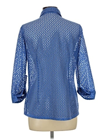 Allison Daley 3/4 Sleeve Button-Down Shirt (view 2)