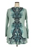 One World Teal Long Sleeve Blouse Size 2X - photo 2