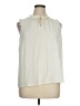 Simply Vera Vera Wang 100% Polyester Ivory Sleeveless Blouse Size XL - photo 1