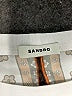 Sandro 100% Polyester White Short Sleeve Top Size Med (2) - photo 4