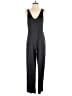 Reformation 100% Silk Solid Black Jumpsuit Size 6 - photo 1