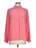 Halston 100% Polyester Solid Pink Long Sleeve Blouse Size 10 - photo 1