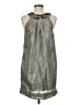 Walter Metallic Silver Cocktail Dress Size M - photo 2