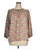 Ann Taylor LOFT 100% Polyester Brown 3/4 Sleeve Blouse Size XL - photo 1