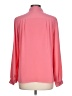 Halston 100% Polyester Solid Pink Long Sleeve Blouse Size 10 - photo 2
