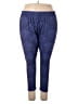 The Pyramid Collection Print Blue Leggings Size 3X - photo 1
