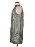 Walter Metallic Silver Cocktail Dress Size M - photo 5
