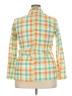 Unbranded 100% Polyester Checkered-gingham Orange Blazer Size 2X - photo 2