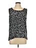 August Silk Black Sleeveless Blouse Size L - photo 1