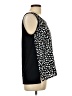 August Silk Black Sleeveless Blouse Size L - photo 4