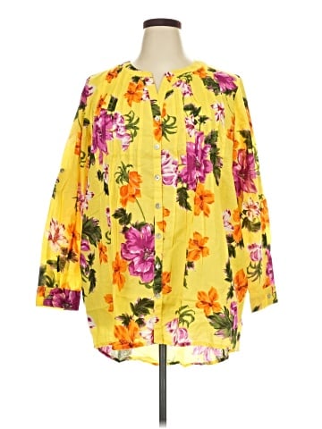 Roaman's 3/4 Sleeve Blouse (view 1)