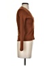 Peach Brown Long Sleeve Top Size S - photo 4
