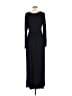 Unbranded Solid Black Casual Dress Size M - photo 2