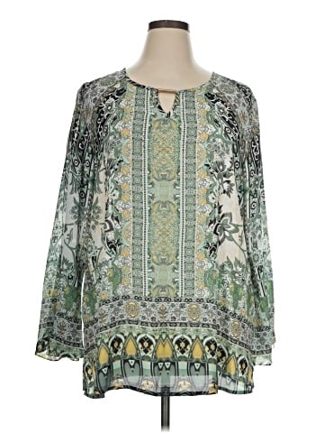 JM Collection 3/4 Sleeve Blouse (view 1)
