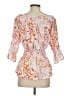 CAbi 100% Polyester Pink 3/4 Sleeve Blouse Size XS - photo 2