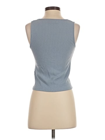 Madewell Ribbed Button-Front Crop Tank (view 2)