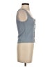 Madewell Blue Ribbed Button-Front Crop Tank Size XS - photo 4