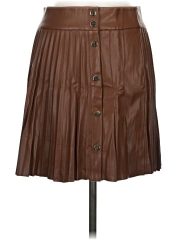 Zara Faux Leather Skirt (view 1)