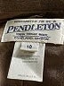 Pendleton 100% Virgin Wool Brown Wool Coat Size 10 - photo 6